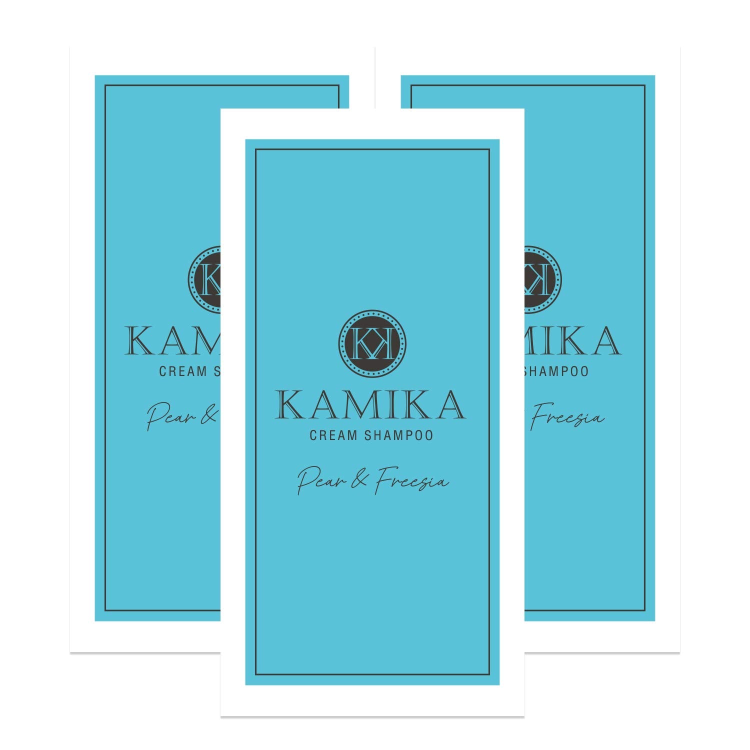 [Spring Limited] KAMIKA Black Hair Cream Shampoo Trial Trial 3 Days Pouch  Set of 3 [Scalp Care for Hair Damaged by Gray Hair Dyed, Scalp Care,