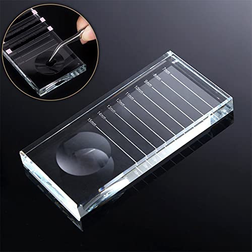 ATOMUS eyelash separator palette glass palette glue palette holder for false eyelash extensions 10cm x 5 cm x 1 cm