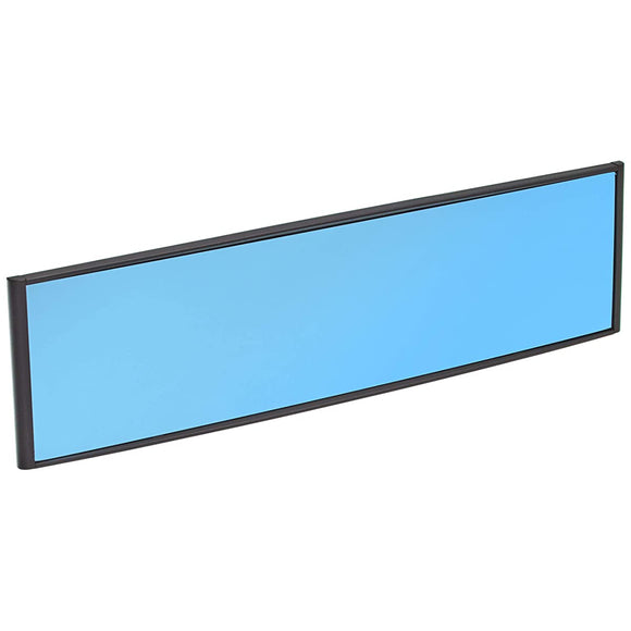 Carmate M11 CAR ROOM MIRROR, 3000R, Perfect 11.4 Inches (290 mm), Blue Chrome Mirror, BlackBlue