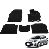 Fenice Car Mat, Floor Mat, Made in Japan (TOYOTA YARIS KSP210 MXPA10) <GASOLINE CARS / 2WD / AT> BLACK, ANTI-SLIP SHAPE, Non-Slip