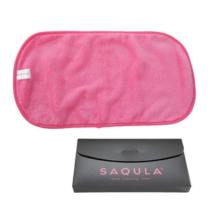 Cleansing Towel Makeup Remover [Introduced on TV] Easy Makeup Remover Cleansing Towel Face Wash Face Towel [SAQULA] (Pink)