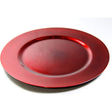 Arm Company CHM24R-C4 Lunch Plate, Red, Approx. 13.0 inches (33 cm), Pack of 4