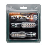 SPHERE LIGHT SSS01C LED SEQUENTIAL TURN SIGNAL SET FOR MOTORCYCLES, Star Signal, Clear Lens