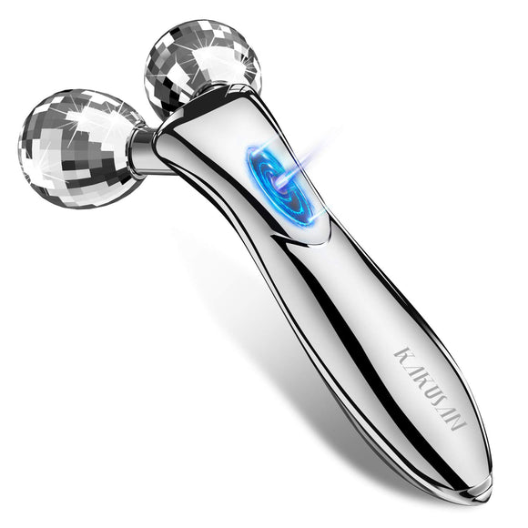 KAKUSAN Beauty roller Y-shaped charging unnecessary waterproof micro-current (Silver)