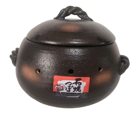Domestic International Shipping Thousand Old Burn Stone kiimo Pot Be Round (Large) Open Fire corresponding Natural Stone with about 300g2 Bag se2417