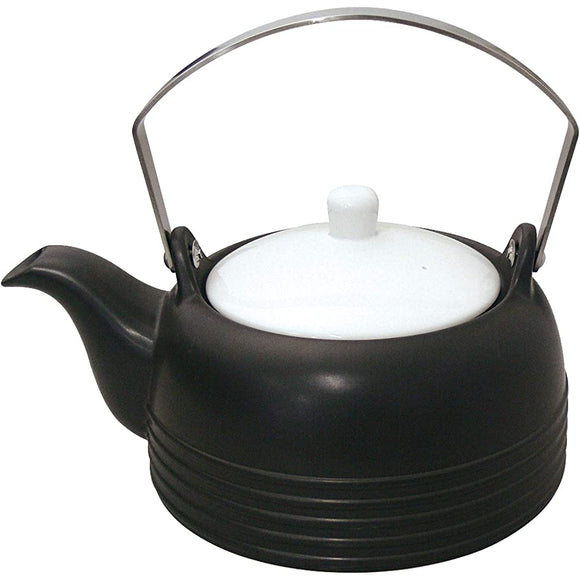 Tin wood Teapot Black sa-matekku Induction Kettle Apothecary Dobin Line Pattern 7223 – 0580