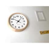 KATOMOKU muku clock 12 H. Maple Radio Clock Continuous Second Hand Movement km-98 306mm (Radio Clock)