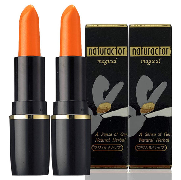Tint Lip Magical Lip No.1 Orange Set of 2 (Lipstick Hard to Fade Discoloration Made in Japan) [Naturactor]