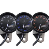DAYTONA VELONA 21975 Electric Speedometer for MotorcycleCles, Black Body, 3 Color Led, Diameter 1.9 Inches (48 mm), 50.9 MPH (140 km/h) Display