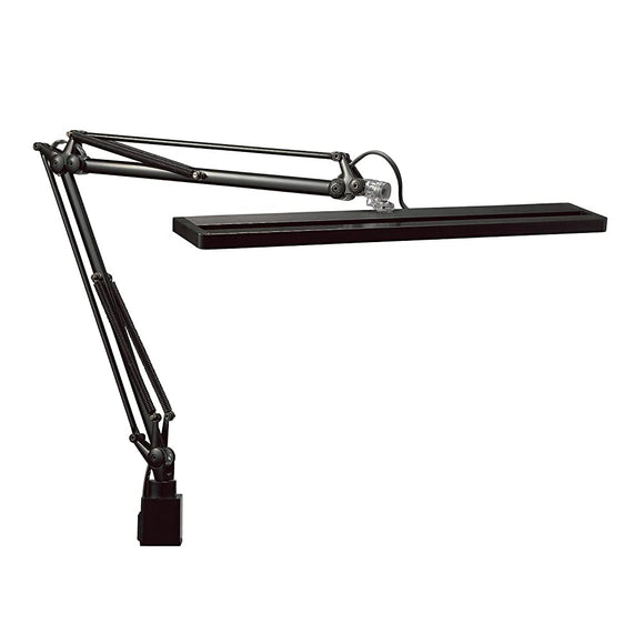 Yamada Lighting Z-80PROIIB Z-Light LED Desk Light, High Color Rendering LED, Black, With Top Tightening Clamp