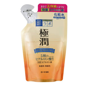 Hadalabo Gokujun Premium Extra Concentrated Hyaluronic Acid 5 Types of Hyaluronic Acid x Sakuran Refill 170mL