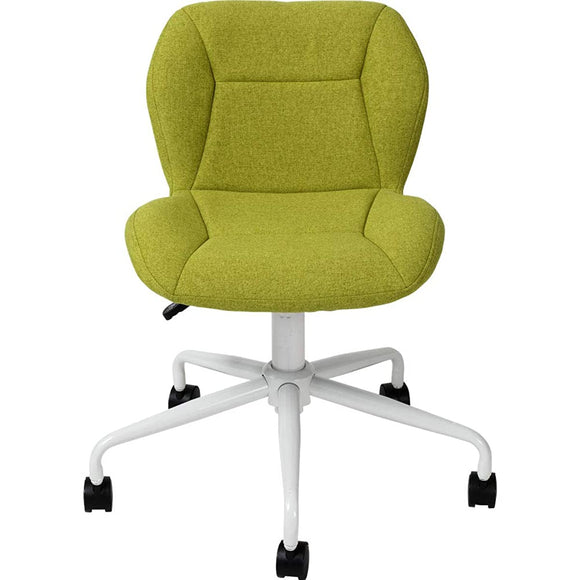 Iris Plaza DOC-46FA Office Chair, Design Chair, Stepless Lift and Rise, 360 Rotation, Curved Form, Steel, Fabric, Stylish, Scandinavian Color, Green