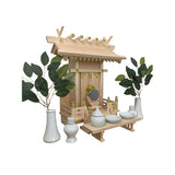 Kamidana no Sato Shinto Shelf Set, One Company, Wakaba (Large), Shrine Set, Authentic Shrine Shelf, New Construction, Opening, Office, Shrine Set