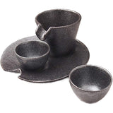 Shizuru Sake Bowl Assortment (Silver Black)