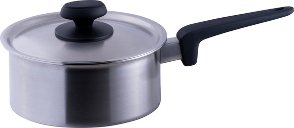 Miyazaki Seisakusho SU-18N Sastina Single Handle Pot, Stainless Steel, 7.1 inches (18 cm)