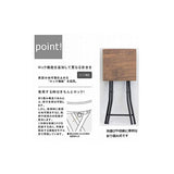 Koji PFC-VS1(BR) Folding Chair, Brown, Approx. 12.4 x 11.8 x 18.5 inches (31.5 x 30 x 47 cm), Folding Stool