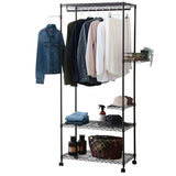 Iris Ohyama Metal Rack Steel Rack Wardrobe Rack Type Brown Width approx. 75 x Depth approx. 45 x Height approx. 182 cm Load capacity 100 kg CMW2-75182