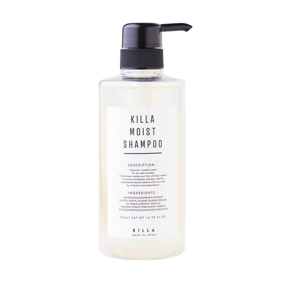 [KILLA/Kira Moist Shampoo 500ml] Damage care only/Non-silicone shampoo/Weakly acidic shampoo/Raspberry pear scent