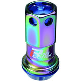 KYO-EI (Kyunaga Sangyo) Hoirlock & Nut Racing Composite R40 ICONIX [M12 X P1.5] With aluminum cap [Neokuro/Blue] RIA-11NU