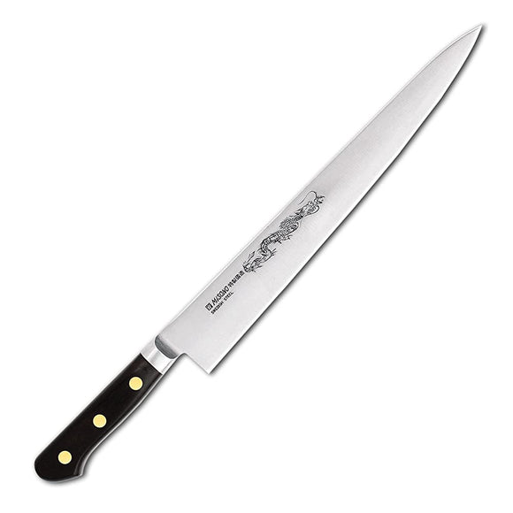 Misono Swedish Steel (with Dragon Carving), Muscle Pull, No. 121M/9.4 inches (24 cm)