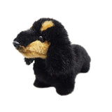 SAN-EI I-6860 Graceful Dog, Made in Japan, Dachshund S, Black & Tan Standing Plush Toy, Total Length 10.2 inches (26 cm)
