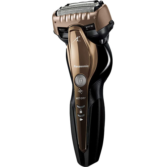 Panasonic ES-CST8S-N Lamdash Men's Shaver, 3 Blades, Can Be Used in Bath, Gold Tone