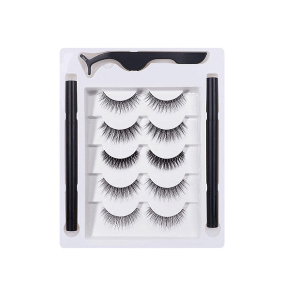 Magnetic False Eyelashes Set, Magnetic Eyelashes with Mase Eyeliner, Magnetic False Eyelashes, Long Lasting, Natural, Waterproof, Ultra Lightweight, Beauty Makeup Tool