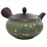 Yamaki Ikai Uko Black Mud Mokko Purple China Belt Teapot 8.1 fl oz (230 ml)