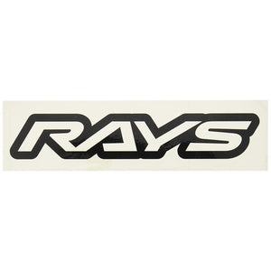 RAYS LOGO STICKER W140mm Nuki Letter BK (Matte BK) No. 19 7404020006BK