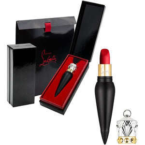 Christian Louboutin Christian Louboutin domestic genuine pendant type lip velvet matte 001M Rouge Louboutin with shop bag