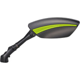 Kijima Bike Bike Part Mirror TECH05 Black/Green left and right set 203-8067