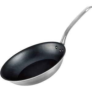 Hokuriku Aluminum Meister 2-Layer Clad IH Compatible Frying Pan, 10.6 inches (27 cm), Made in Japan, Silver