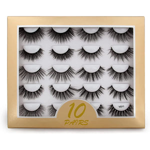 10 types x 1 pair false eyelashes Y0 series eyelash dense recital stage daily makeup natural long eyelashes extension fake eyelashes!
 [Matsudaya] (Y011)