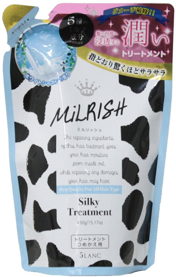 5Lanc Milrish, Silky Treatment, Refill, White Soap Bubble Fragrance