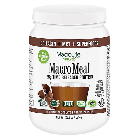 Whey Superfood Protein Macromeal Chocolate Flavor 675g MacroMeal Fiber Blend Multivitamin Body Miracle by Macro Life Naturals