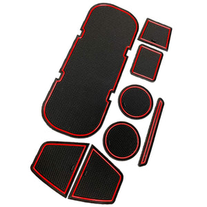 StartSide TOYOTA 86 TOYOTA 86 Indoor Interior Parts, Dress Up, Non-Slip, Rubber Mat, Drink Holder, Interior Mat, BlackRedRedRed