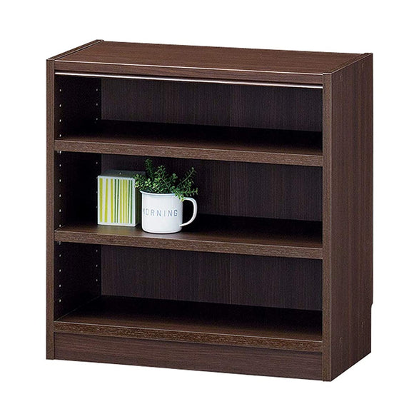 Shirai Sangyo TNL-6059DK Tanario Free Rack, Shelf, Bookcase, Dark Brown, Width 23.2 inches (59 cm), Height 23.6 inches (60 cm), Depth 11.4 inches (29 cm)