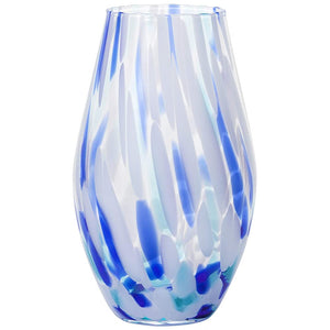 Aderia Tsugaru Vidro F-71859 Flower Vase, Summer Sky, Maximum Diameter 5.1 inches (13 cm) x Height 8.5 inches (21.5 cm), Color Style, Made in Japan