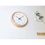 KATOMOKU muku clock 13 Natural Radio Clock Continuous Second Hand km-104NARC 12.0 inches (306 mm)