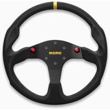MOMO Competition Steering Wheel Mod.80EVO Leather Leather 350mm (Mini push button x 2) [MOMO standard 6 holes] MOD80EL