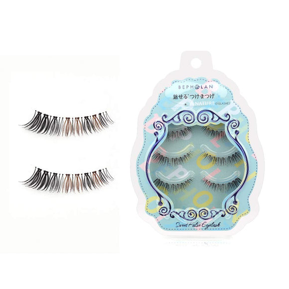 BEPHOLAN Pure Natural False Eyelashes Handmade Transparent Axis Eyelashes False Eyelashes