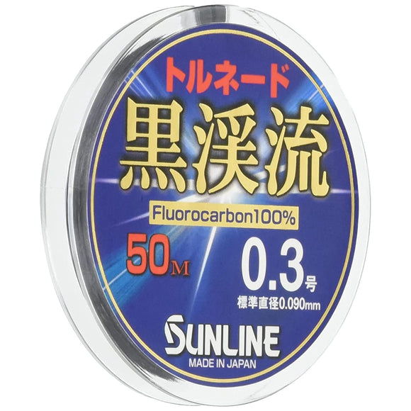 Sunline Fluorocarbon Line Tornado Black Mountain Stream 2 50m Black