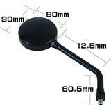 Posh (POSH) Motorcycle Supplies Mirror Machine Z2 type Miller (Left and right common) M10 (Perfect screw) Long type 1 Black 031581-06