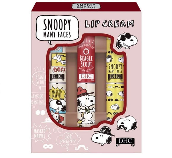 DHC medicated lip balm Snoopy 3 piece set gift set lip