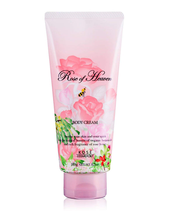 [Set of 3] KOSE Rose of Heaven Body Cream (Rose Fragrance) 180g x 3 bottles