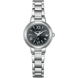 [Citizen] Cross Sea Eco-Drive Radio Watch Waterproof Silver Black ES9430-89E Women's