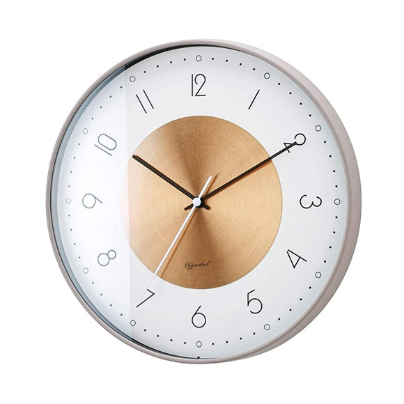 INTERFORM INC. Interform Wall Clock Wall Decor Wall Clock Stylish Slim Copper Gold Norte Norte CL-4090