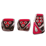 CARMATE RP104RE RAZO GT SPEC MT-S CRESTA CAR PEDAL SET, CARBON, Red