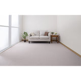 Sanko KM-19 Non-slip Tile Carpet, Water Repellent, Deodorizing, Washable, 17.7 x 23.6 inches (45 x 60 cm), Light Beige, 6 Pieces, Flat Type, Just Place and Stick Joint Mat