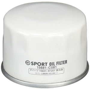 D-Sport 15681-C081 High Performance Oil Filter Type 2, Copen: L880K, Year: 2002.06-2012.08, Engine Type: JB-DET